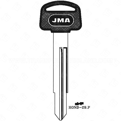 JMA Honda Motorcycle Double Sided 5 Cut Plastic Head Key Blank HOND-29.P HON68BP