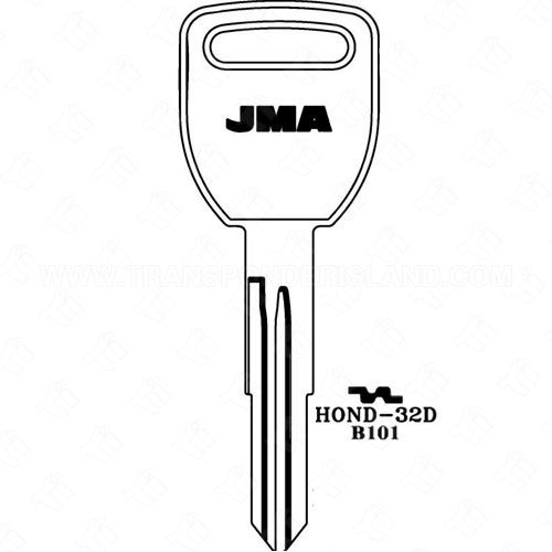 JMA Honda Double Sided 8 Cut Key Blank HOND-32D B101