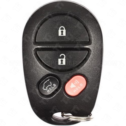 2007 - 2012 Toyota Highlander Keyless Entry Remote - 4B Hatch Glass - GQ43VT20T