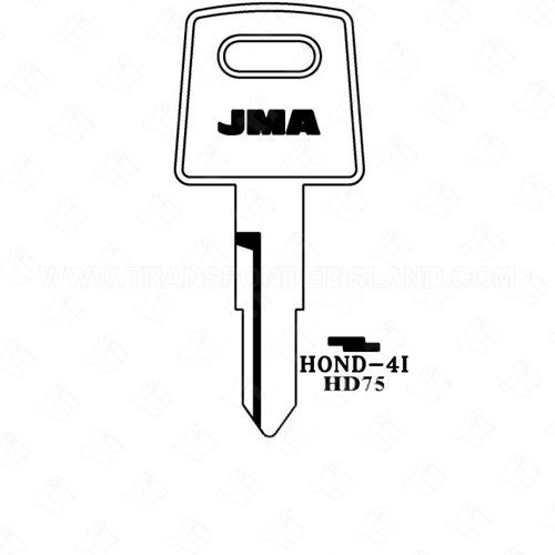 JMA Honda Motorcycle Double Sided 5 Cut Key Blank HOND-4I HD75