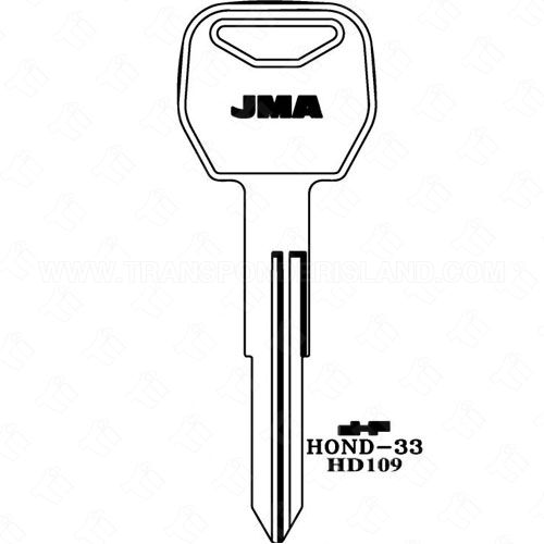 JMA Honda Motorcycle Double Sided 8 Cut Key Blank HOND-33 HD114