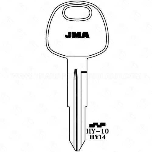 JMA Hyundai 8 Cut Key Blank HY-10 X236 HY14