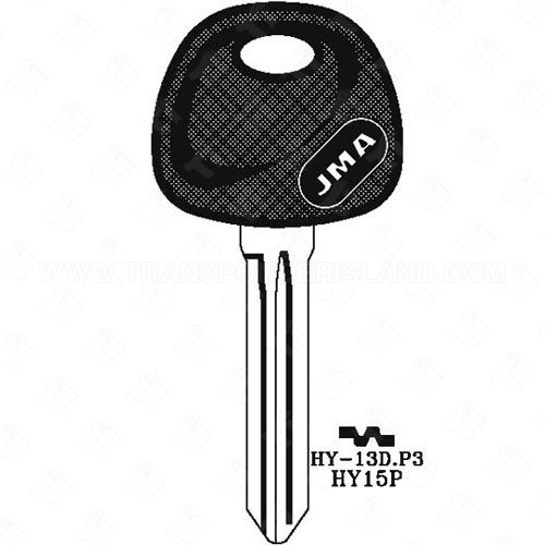 JMA Hyundai Kia 10 Cut Plastic Head Key Blank HY-13D.P3 HY15P