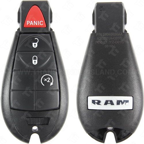 2013 - 2021 Ram Fobik Key 4B Remote Start - GQ4-53T