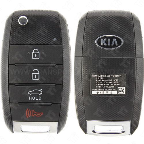 2014 - 2017 Kia Rio Remote Flip Key 4B Trunk Gen 2 - TQ8-RKE-3F05 (UB14MY) - KK10 High Security