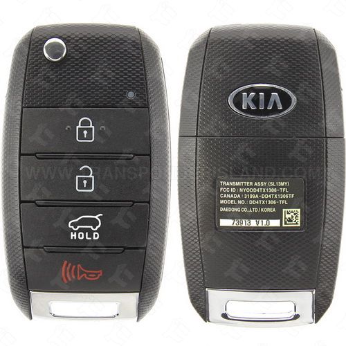 2014 - 2015 Kia Sportage Remote Flip Key 4B Hatch Gen 2 - NYODD4TX1306-TFL (SL13MY) - KK10 High Security
