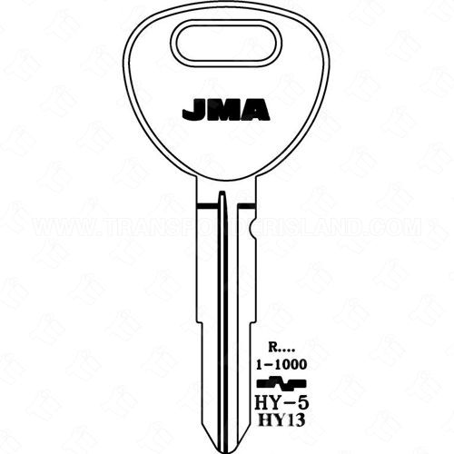 JMA Hyundai Double Sided 8 Cut Key Blank HY-5 HY13