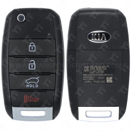 2016 - 2020 Kia Sorento Remote Flip Key 4B Hatch - OSLOKA-910T (UM) - HY18R - Board Code: UMD