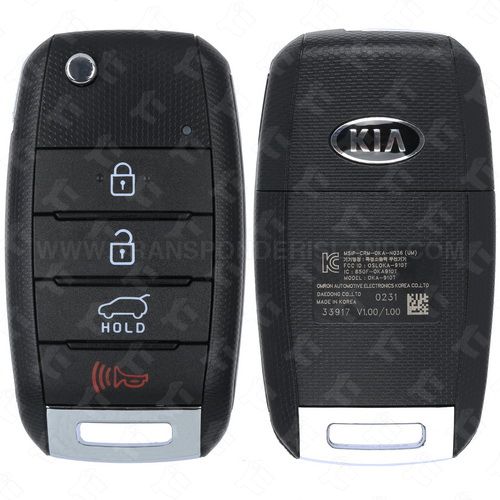 2016 - 2020 Kia Sorento Remote Flip Key 4B Hatch - (UMD) Board Code OSLOKA-910T (UM)