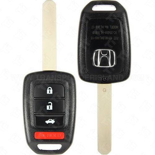 2016 - 2020 Honda Accord Civic Remote Head Key 4B Trunk - MLBHLIK6-1TA