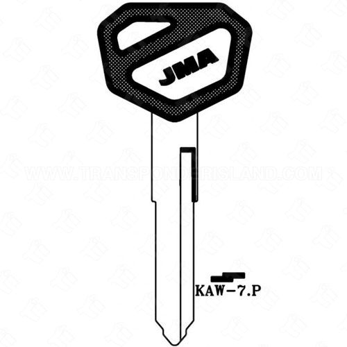 JMA Kawasaki Motorcycle Double Sided 7 Cut Plastic Head Key Blank KAW-7.P KW15BP