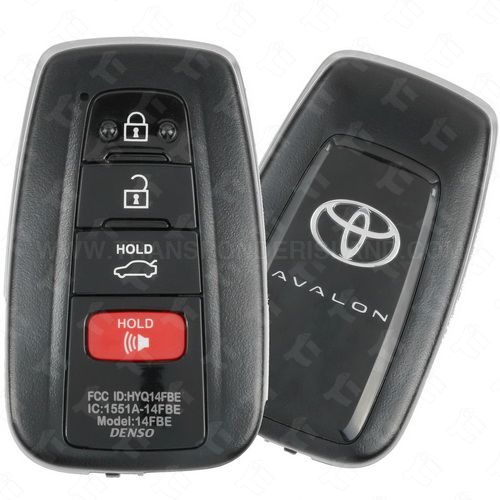 2019 Toyota Avalon Smart Key 4B Trunk - HYQ14FBE - 0410 8990H-07010