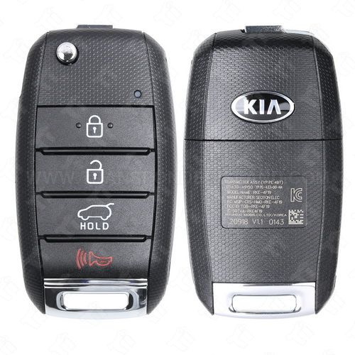 2019 - 2021 Kia Sedona Remote Flip Key 4B Hatch - TQ8-RKE-4F19 (YP PE 4BT) - KK10 High Security