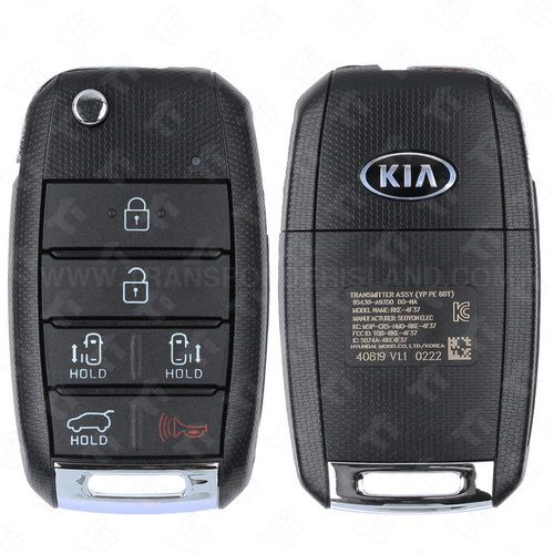 2019 - 2020 Kia Sedona Remote Flip Key 6B TQ8-RKE-4F37 - 433 MHz