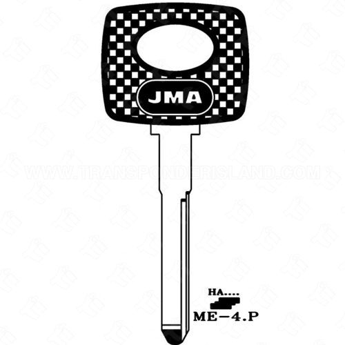 JMA Mercedes 2 Track High Security Plastic Head Key Blank ME-4.P S50HFP