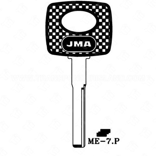 JMA Mercedes High Security 2 Track Plastic Head Key Blank ME-7.P HU64P