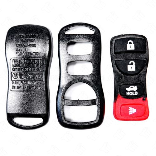 Nissan Infiniti Keyless Entry Remote Shell and Rubber Pad 4B Trunk