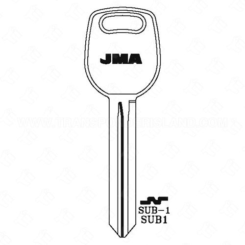 JMA Subaru Key Blank SUB-1 X251 SUB1