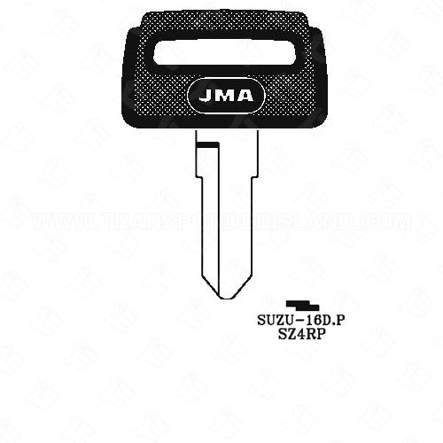 JMA Suzuki Motorcycle Double Sided 7 Cut Plastic Head Key Blank SUZU-16D.P SZ4RP