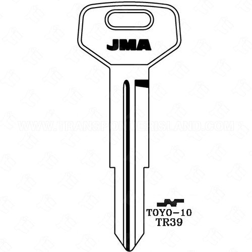JMA Toyota 8 Cut Key Blank TOYO-10 TR39