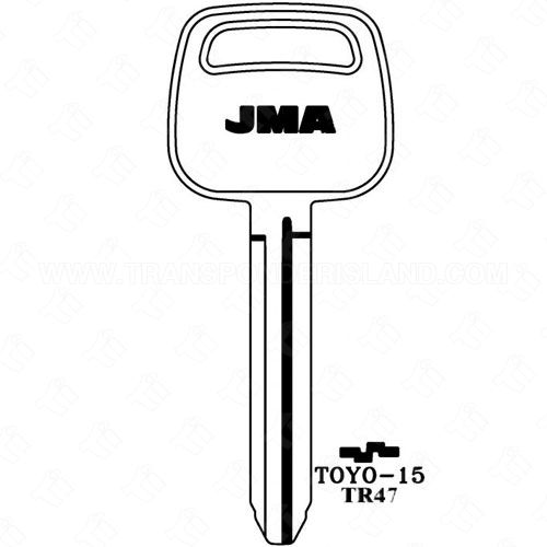 JMA Toyota 8 Cut Key Blank TOYO-15E X217 TR47