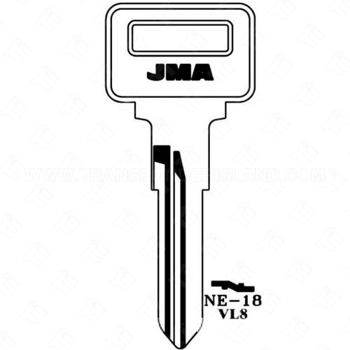 JMA Volvo 10 Cut Key Blank NE-18 X140 VL8