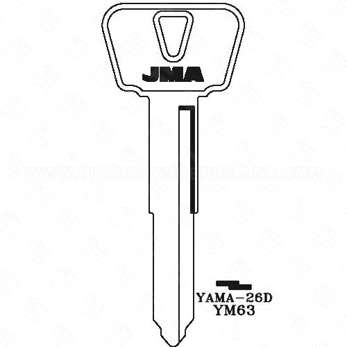 JMA Yamaha Motorcycle Key Blank YAMA-26D X248 YM63