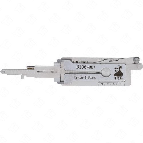 Original Lishi GM 2-In-1 Pick and Decoder NON Warded GM37 B106