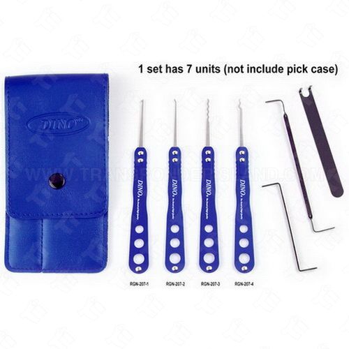 DINO Blue Stainless Pick set 7 pieces