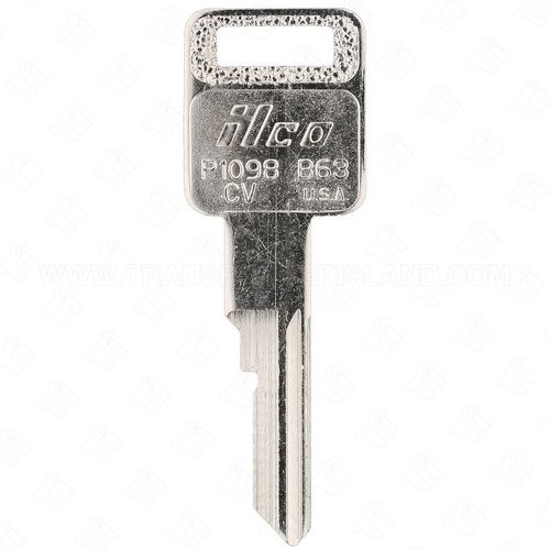 [TIK-ILC-B63] ILCO P1098CV - B63 GM Single Sided 6 Cut Key Blank