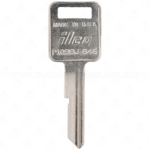 [TIK-ILC-B46] ILCO P1098J - B46 GM Single Sided 6 Cut Key Blank J stamp