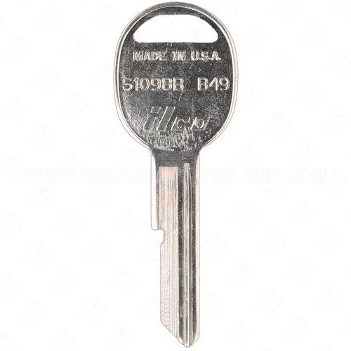 [TIK-ILC-B49] ILCO S1098B - B49 GM Single Sided 6 Cut Key Blank B stamp
