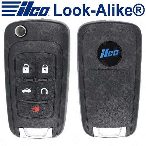 [TIK-ILC-171] Ilco GM Smart Flip Key 5B Trunk / Starter - Replaces OHT01060512 - PRX-GM-5B1