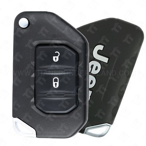 [TIK-JEP-77] 2021 - 2024 Jeep Wrangler, Gladiator SMART Remote Flip Key 2B SIP22 FIAT Keyway