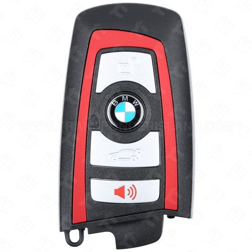[TIK-BMW-41R] 2009 - 2014 BMW F -Series Smart Key - 4 Button 434 MHZ - OEM YGOHUF5767 Blue or Red 