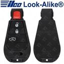 Ilco Chrysler Dodge Fobik Key 4B Trunk - Replaces IYZ-C01C - POD-LAL-4B1