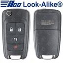 Ilco GM Remote Flip Key 4B Remote Start - Replaces KR55WK50073 - FLIP-GM-4B3HS