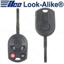 Ilco 2011 - 2019 Ford Remote Head Key 4B HU101 - Replaces OUCD6000022 - RHK-FORD-4B1HS
