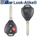 Ilco Toyota Remote Head Key 3B - G Chip - Replaces GQ4-29T - RHK-TOY-3BG2