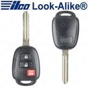 Ilco Toyota Prius C Remote Head Key 3B - No Chip - Replaces HYQ12BDM - RHK-TOY-3BPC