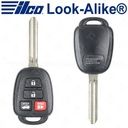 Ilco Toyota Remote Head Key 4B - H Chip - HYQ12BDM/BEL - RHK-TOY-4BH