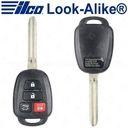 Ilco Toyota Remote Head Key 4B - H Chip - Replaces GQ4-52T - RHK-TOY-4BH2