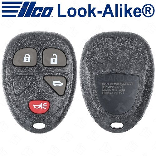 [TIK-ILC-120] Ilco GM Keyless Entry Remote 4B Power Door - Replaces 15788021 KOBGT04A - RKE-GM-4B6