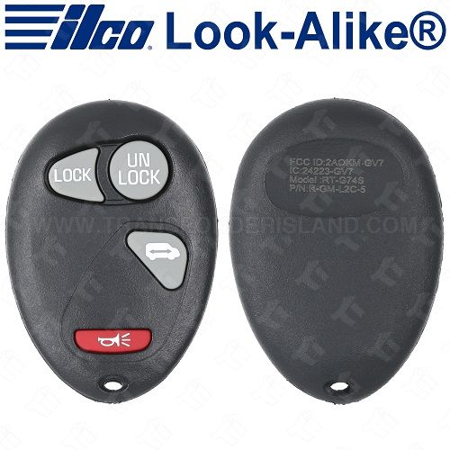 [TIK-ILC-123] Ilco GM Keyless Entry Remote 4B Sliding Door - Replaces 10335586 L2C0007T - RKE-GM-4B9