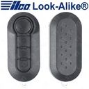 Ilco Fiat Ram Remote Flip Key Delphi - Replaces LTQF12AM433TX - FLIP-FIAT-3B1 / FLIP-FIAT-3B3
