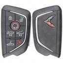 2021 - 2024 Chevrolet Corvette C8 Smart Key 7B - Carbon Gray Logo - 315 Mhz.