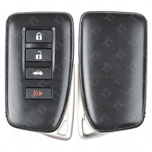 [TIK-LEX-80] 2014 - 2020 Lexus Smart Key Shell Case 4B Trunk with Emergency Key for FBA / FLB