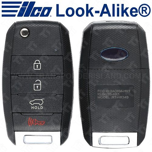 [TIK-ILC-220] Ilco 2013 - 2015 Kia Sorento Remote Flip Key 4B Hatch Gen 2 - FLIP-KIA-4B5 - KK10 High Security