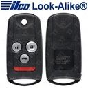 Ilco 2007 - 2008 Acura TL Remote Flip Key 4B Trunk - FLIP-ACURA-4B2 35111-SEP-306