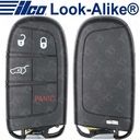 Ilco Jeep Compass Smart Key 4B Hatch - PRX-JEEP-4B5 - 68250341AB